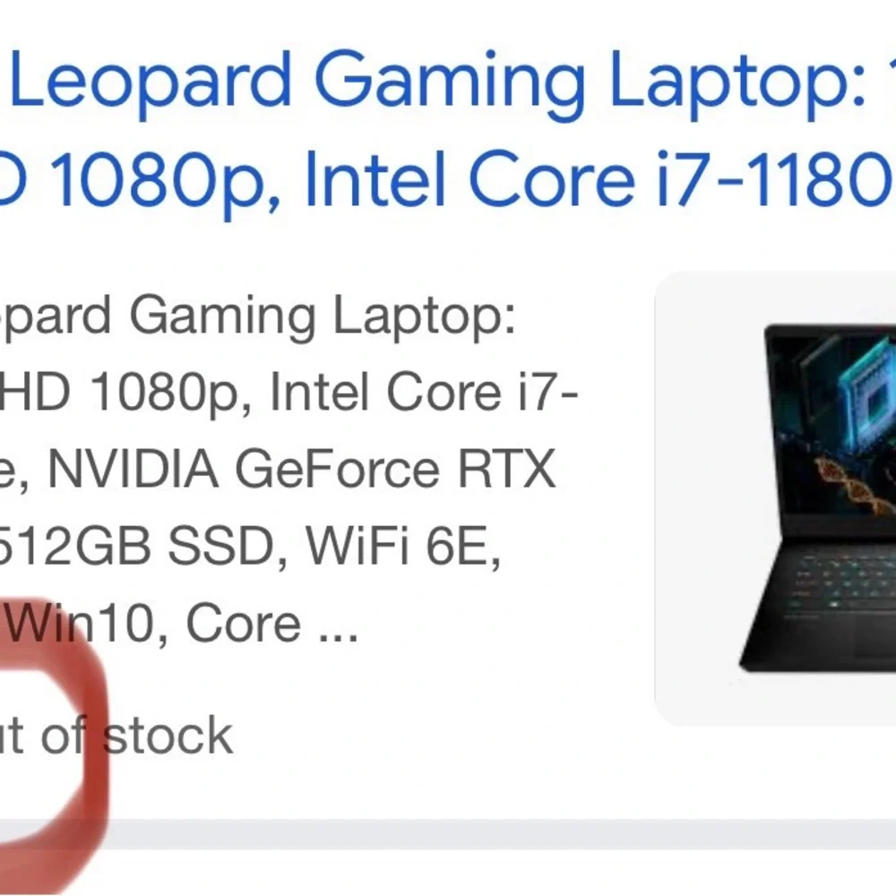 MSI Leopard Gaming Laptop with Black and Blue Accents